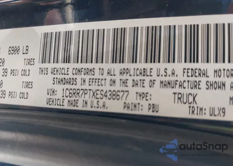 2014 Ram 1500 Longhorn Limited from USA, damaged, VIN 1C6RR7PTXES438677